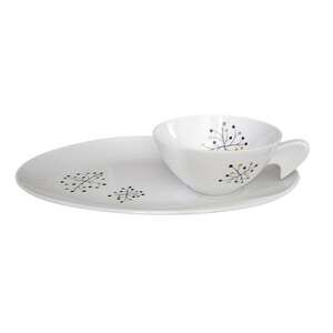 Noritake China Japan Luncheon Snack Set Cup Oval Plate Atomic Starburst Vintage